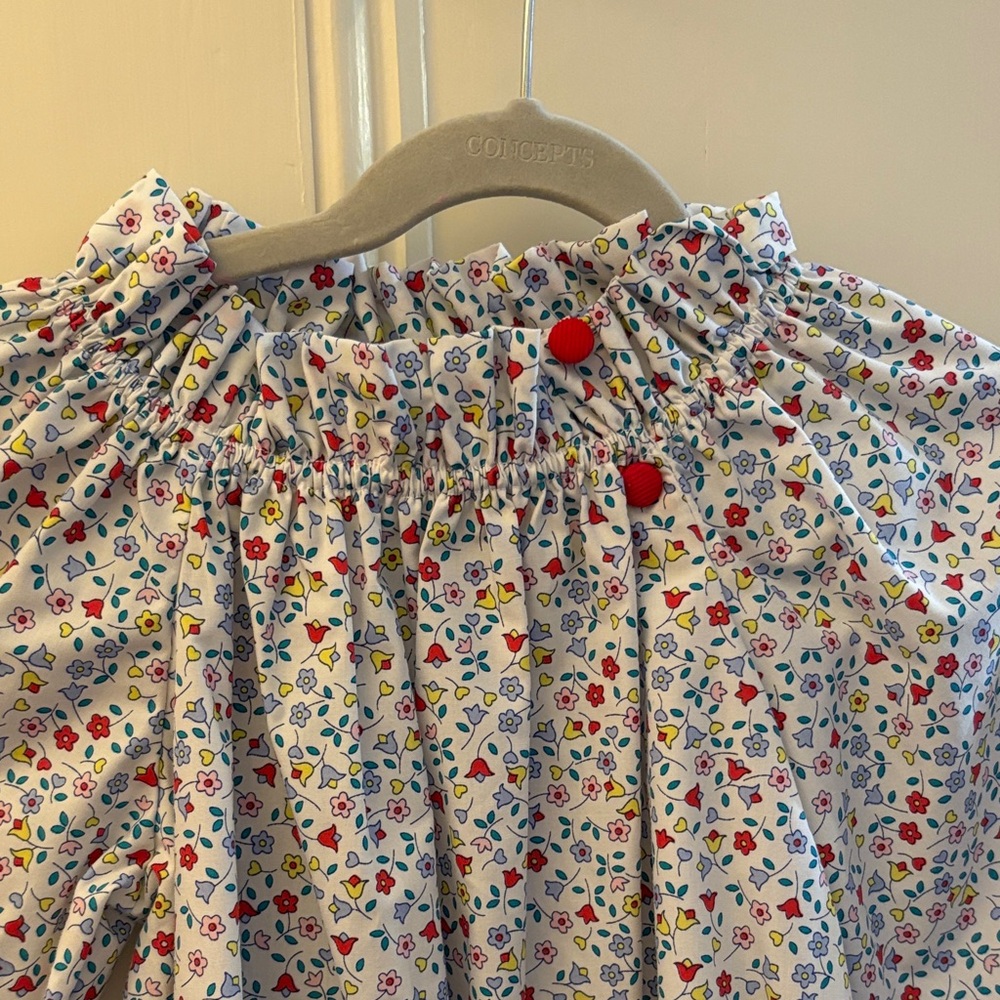 Little English Floral Long Sleeve Blouse